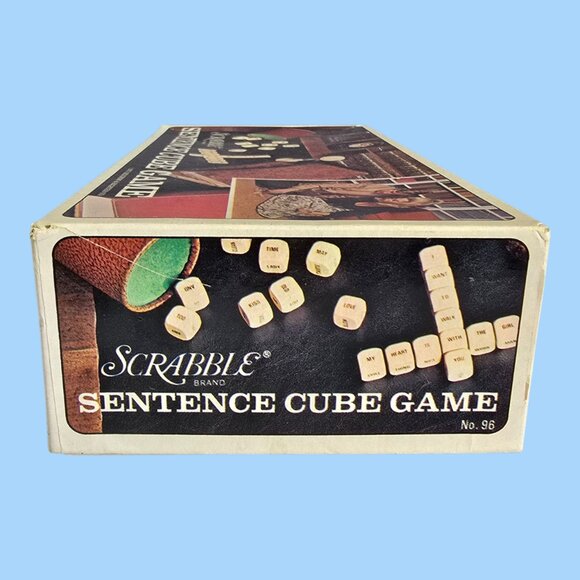 COMPLETE Vintage 1971 Scrabble Sentence Cube Board Game by Selchow & Righter Co - Picture 8 of 8